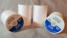 4 Spools  of Coats & Clark 230A-1 400 Yard  All Purpose Sewing Thread - White 