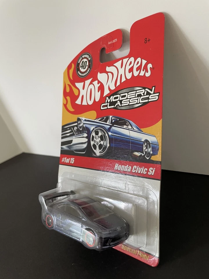 HOT WHEELS HONDA CIVIC SI CON PROTECTOR CLÁSICOS MODERNOS PÚRPURA/NEGRO MUY BUEN ESTADO RARO Foto 4 de 4