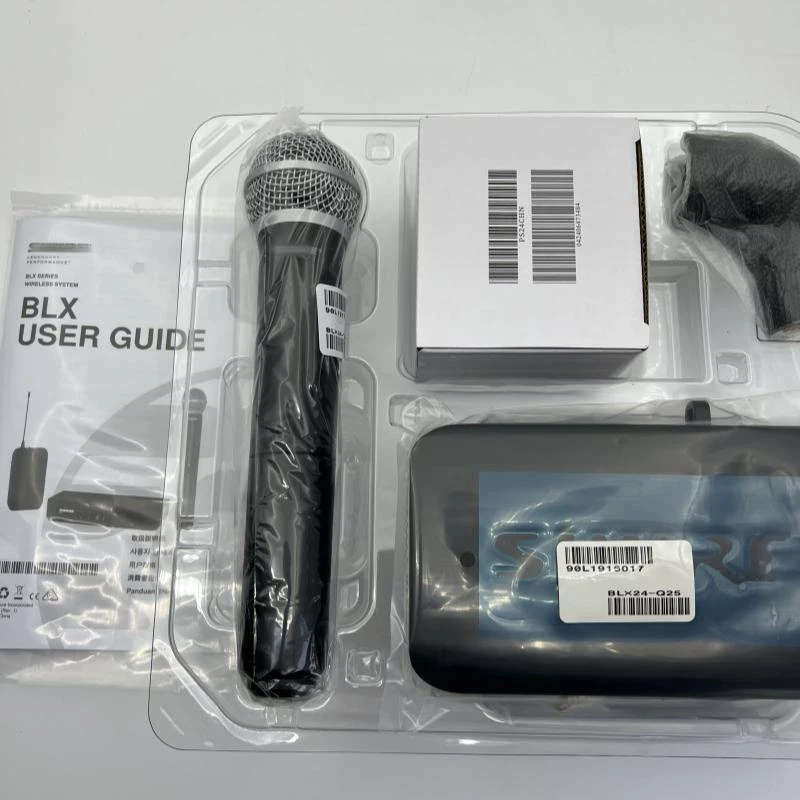 New Shur2 BLX24/PG58 Vocal System W/BLX4 Wireless Receiver and Handheld Transmit - Image 4 of 4