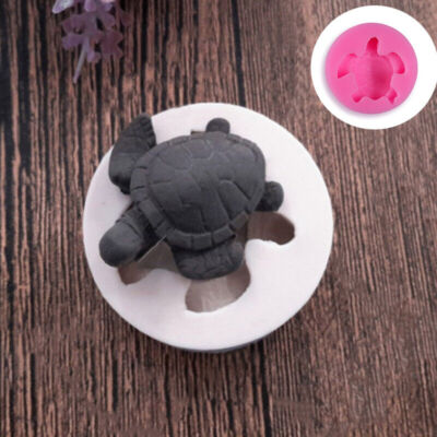 Turtle Baking Silicone Soap Fondant Tool Sea 3D Mold Mould Chocolate Cake Candy