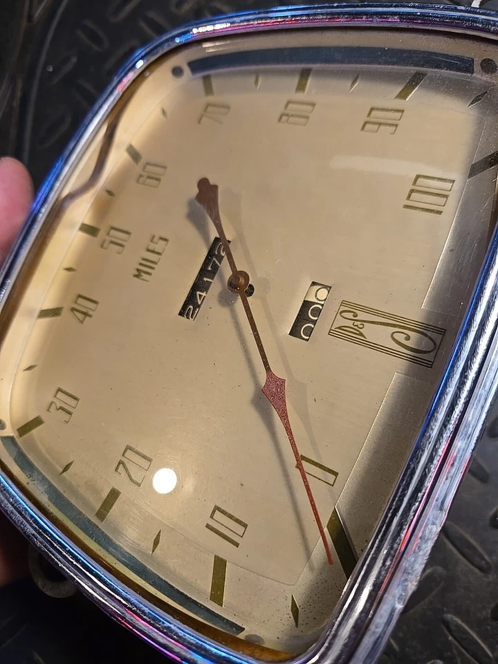 Velocímetro de flujo de aire Desoto 1935 Stewart Warner bonito Foto 3 de 4