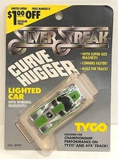 Vintage Tyco Porsche 917  #4 Lime Green Chrome HO Slot Car  MOC