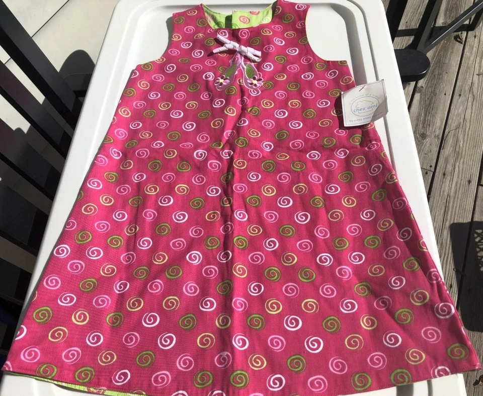 New 2pc Boutique Chez Ami Patsy Aiken Ballet Shoes Jumper Dress Tights 6X 7 NWT - Image 2 of 4