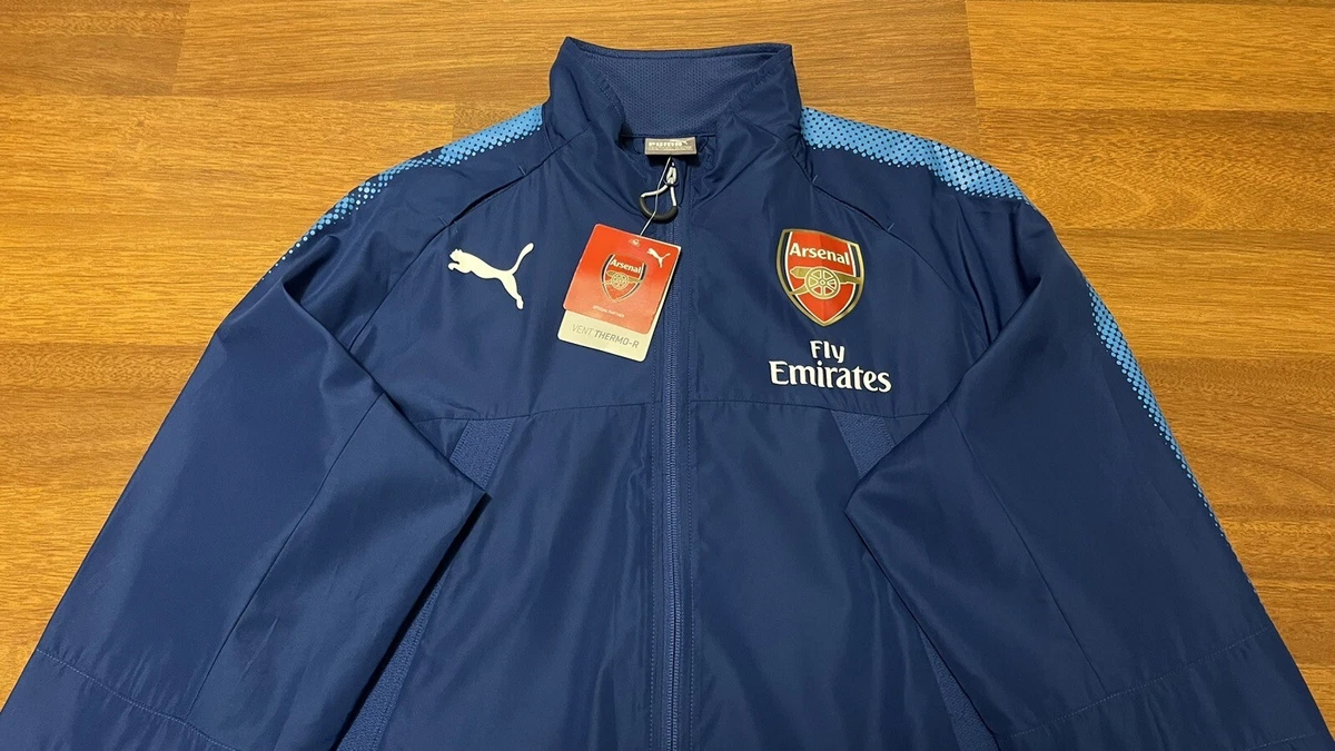 ARSENAL PUMA 2017 2018 FOOTBALL SOCCER TRAINING JACKET TRACK TOP