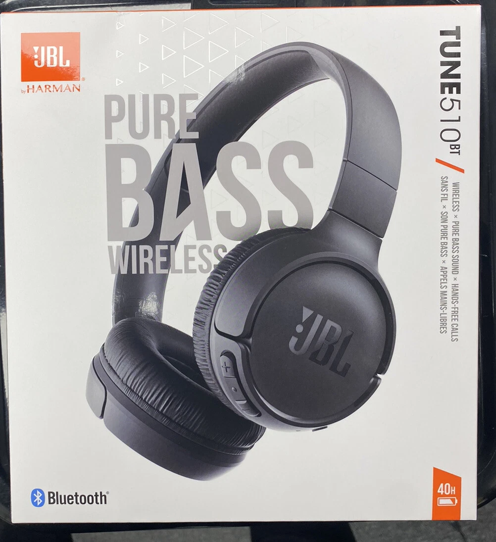 JBL Tune 510BT Bluetooth Wireless On-ear Headphones, Black, Brand New!!!