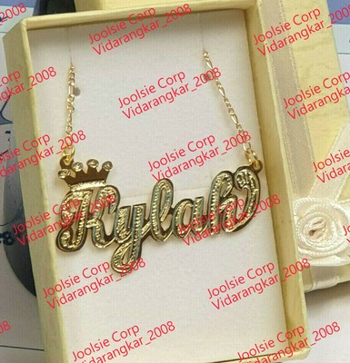 PERSONALIZED 14K GOLD PLATED SINGLE 