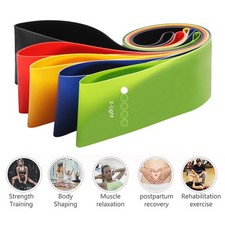 Resistance Bands Set of 5 Loop Exercise Bands for Yoga Fitness Workout Gym