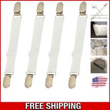 4 Pcs Firm Bed Sheet Suspender Fasteners: Secure  Maintain Smooth Comfort