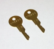 2 - KHC602 Replacement Keys fit Kason, Kolpak, Norlake Refrigeration Equipment
