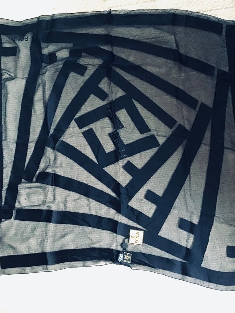 Fendi chiffon scarf　86cmx86cm thumbnail 4