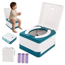 Portable Potty Seat for Toddler Travel, Foldable Training Toilet Seats 