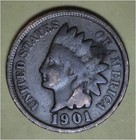 Lot of Two Coins- US Mint 1978P Eisenhower Dollar & 1901 Indian Head Penny — photo 4