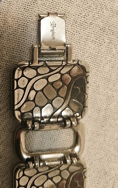 Brighton Pebble Open Rectangle Geometric Silver P… - image 6