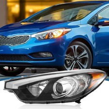 Compatible with 2014-2016 Kia Forte/Forte 5 Headlight Halogen Projector Typ...