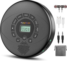 CD Player Portable,Discman Rechargeable,Walkman CD Player with Speaker, Headphon