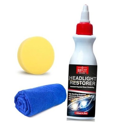 Headlight Cleaner & Restoration Kit, Instantly Removes Oxidation, Yellowing,
