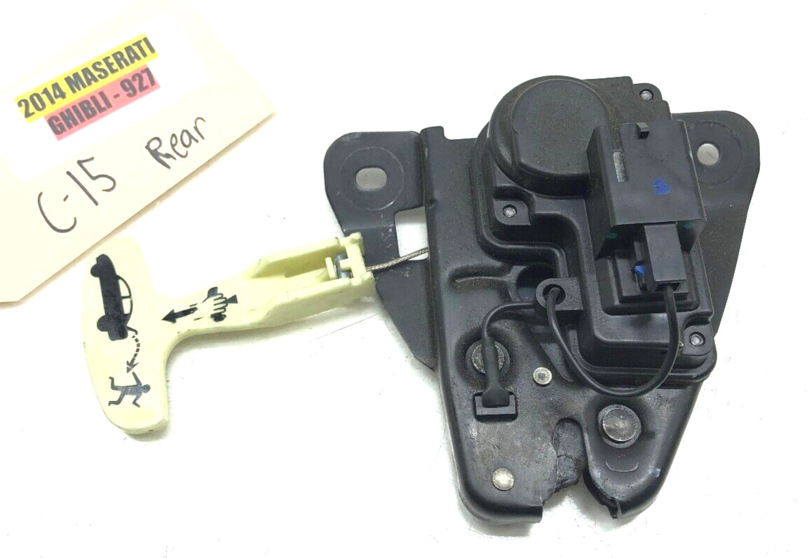 2014-2017 MASERATI GHIBLI REAR TRUNK LID DOOR EMERGENCY OPENER HANDLE OEM.