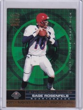 SAGE ROSENFELS 2001 CROWN ROYALE 21ST CENTURY ROOKIE DRAFT PICKS #18
