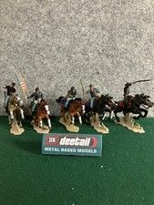 Britains Deetail ACW Union Cavalry riding DSG Horses Lot of 5