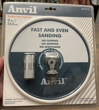 Anvil 9 in Metal Radial Pole Sander Disc Durable Cast Aluminum - NEW
