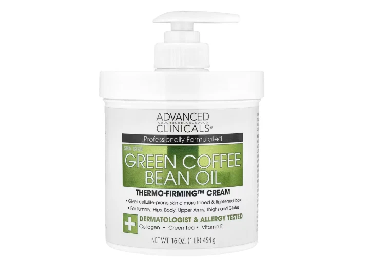 Advanced Clinicals, Grüner-Kaffee-Bohnenöl, Thermo-Firming™ Creme, 454 g