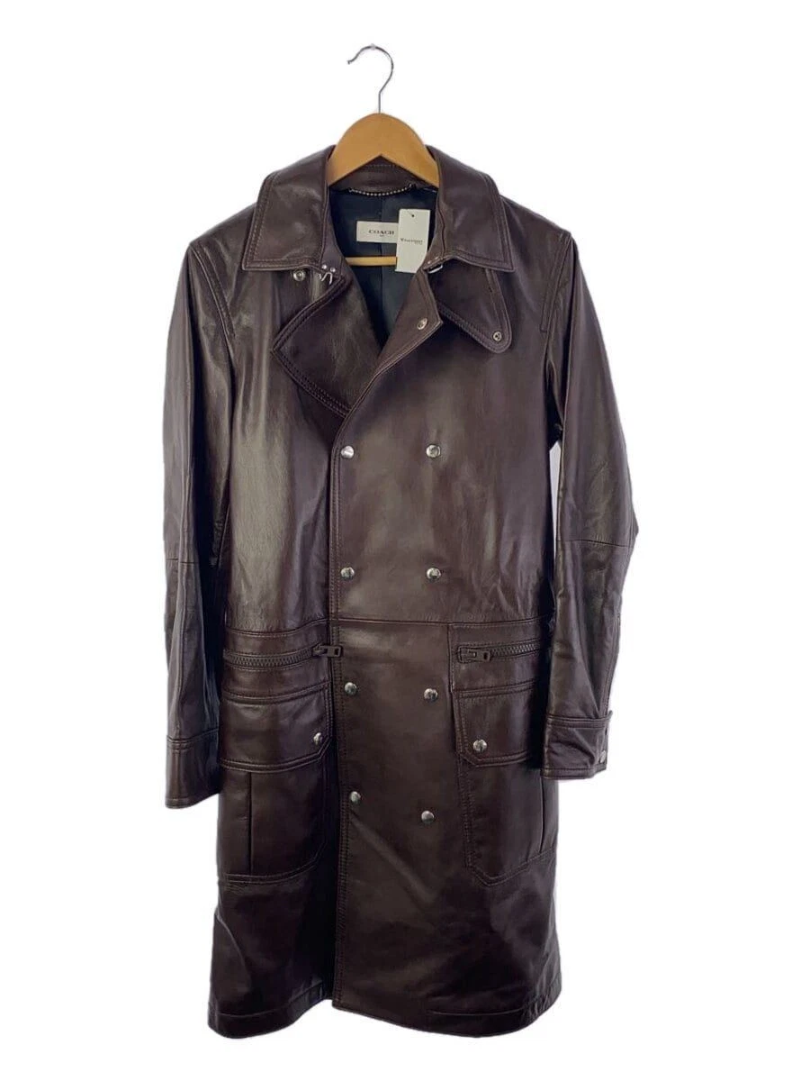 COACH ALTRO CAPPOTTO 44 PELLE DI PECORA Marrone 547