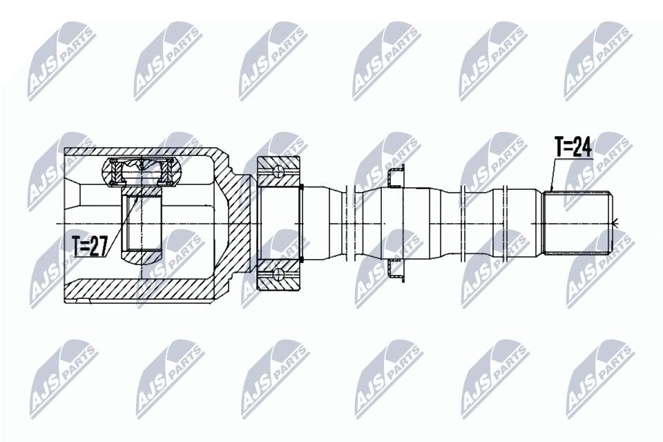 NTY Driveshaft Joint Kit NPW-TY-036 For Toyota