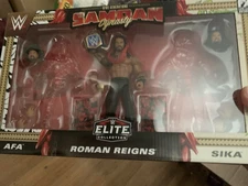 WWE Elite Samoan Dynasty Tribal Chief Roman Reigns complete Afa Sika Heads Hands