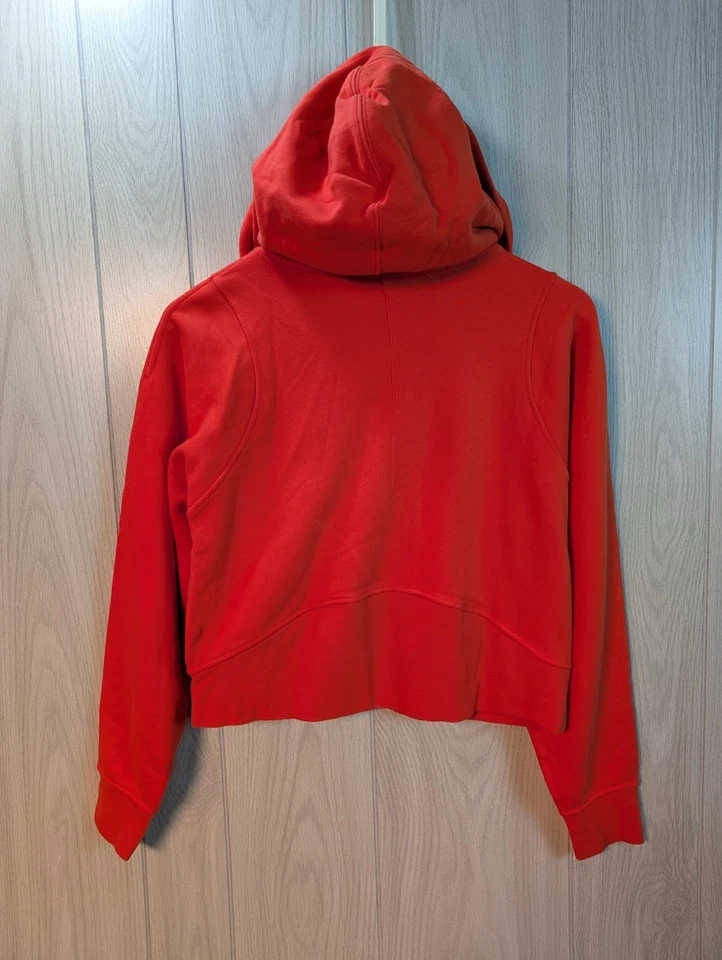 Sudadera corta de buceo Lululemon talla 6 roja naranja cremallera completa sudadera con capucha corta Foto 3 de 4