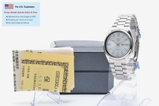 [UNUSED] SEIKO 5 7S26-0480 Silver Automatic Day/Date Mens Watch From JAPAN