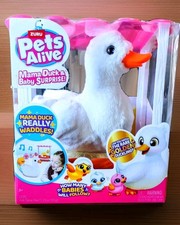 Pets Alive Mama Duck Surprise By ZURU, 4 Eggs, 10 Sounds, Walking, Interactive
