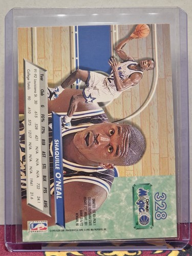 1992-93 Fleer Ultra - Shaquille O'Neal #328 HOF - Picture 2 of 2