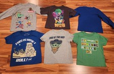 XS Boys Shirt Bundle With 6 Shirts Long And Short Sleeves