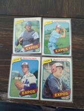 1980 Montreal Expos Topps - Tom Hutton, Dave Palmer, Duffy Dyer & Rusty Staub