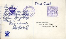 1934 Helen Keller Fred Waring Band RPPC Radio...