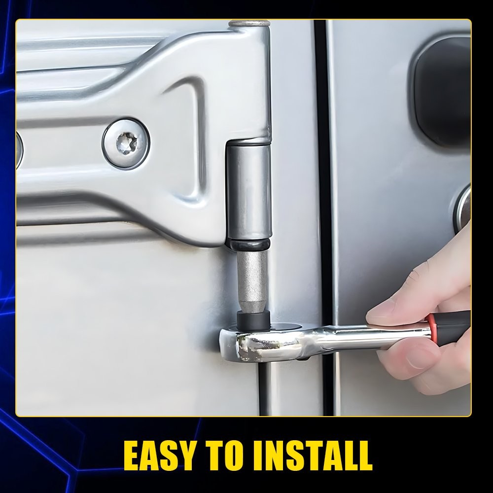 Pack of 4 for Jeep Wrangler 2007-2018 Door Hinge Pins Door Hinge Nuts Bolts thumbnail 9