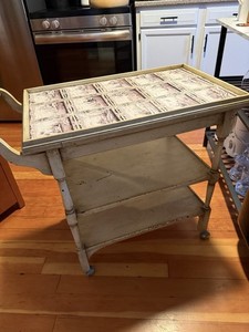 Kitchen Rolling Cart / Coffee Cart / With Boats