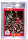 1985 Star Slam Dunk Supers 5x7 Michael Jordan RC Rookie #5 Bulls BGS 9 MINT