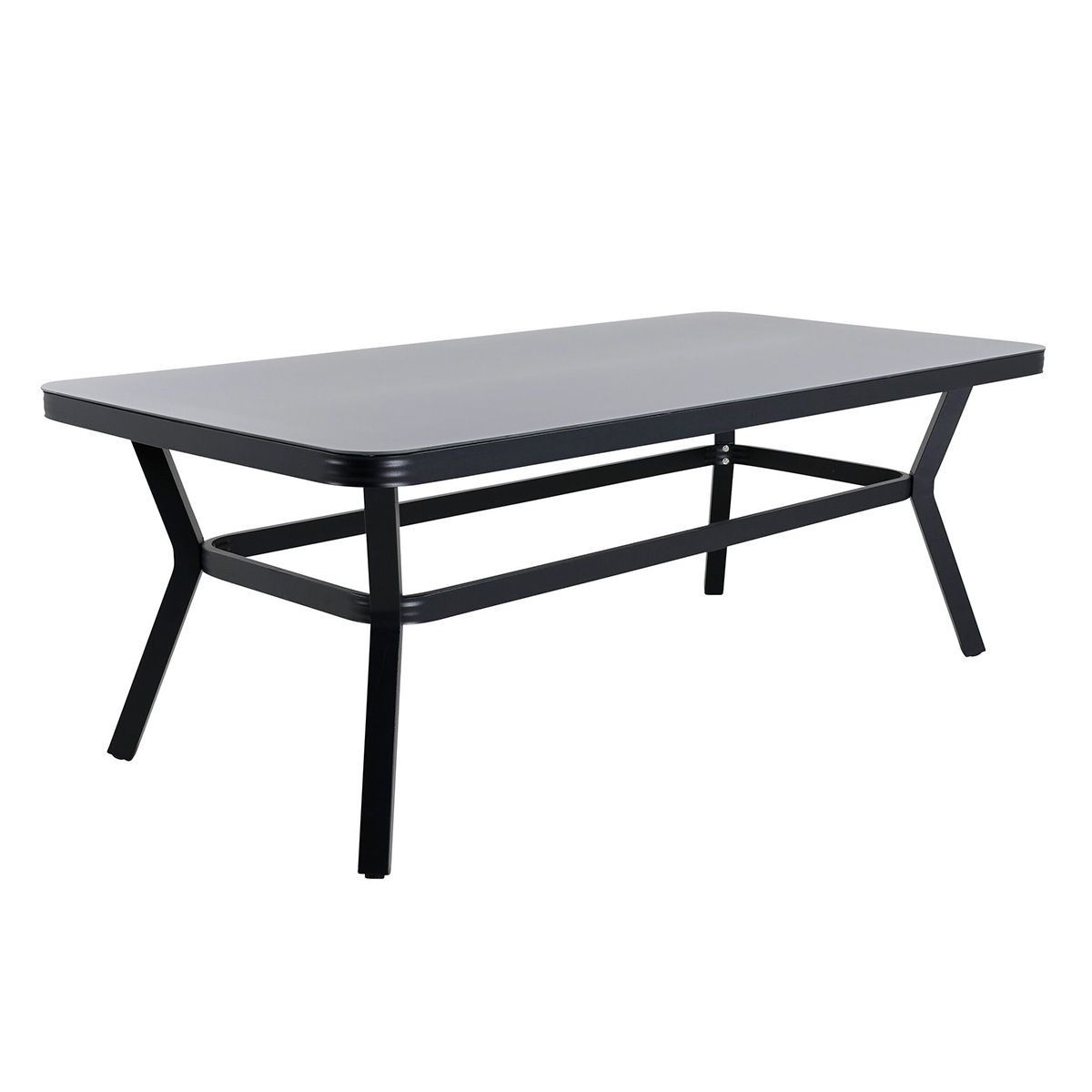 Table de Jardin Virya 200cm Table Extérieure Résistante et Sans Entretien Noir