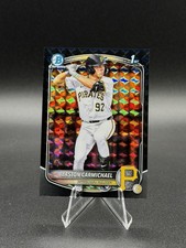 2025 Bowman Draft Chrome Easton Carmichael 1st Bowman Black Geometric 10/10