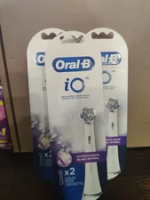 3 Oral-B iO Ultimate White Replacement Brush Head 2- Pack (4 Total) NEW & Sealed