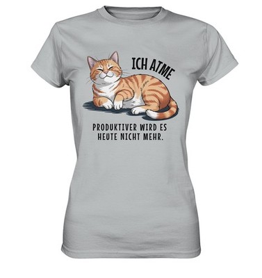 Lustige Katzen T- Shirt für Damen, Katzenmama Katzenshirt Lustig mit Katzenmotiv