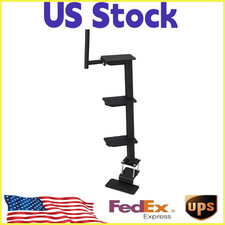 3-Step Heavy-Duty Boat Trailer Step Ladder 460Lb, Non-Slip Surface Handle,Traile