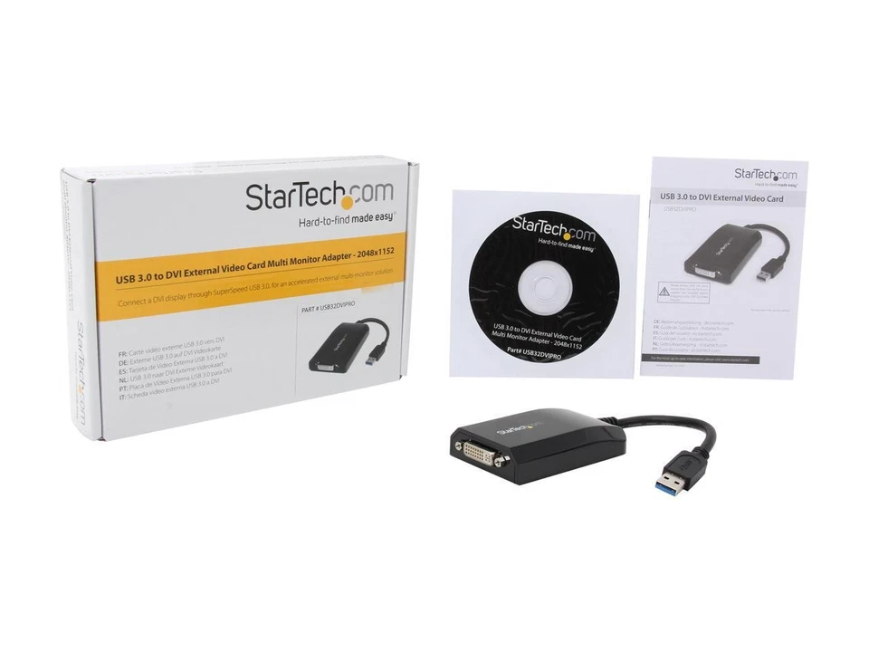 StarTech.com USB32DVIPRO USB 3.0 to DVI / VGA External Video Card Multi Monitor - Image 4 of 4