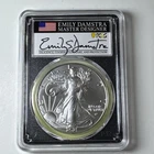 2021-W PCGS MS70 Silver Eagle Type 2 First production EMILY DAMSTRA   signed