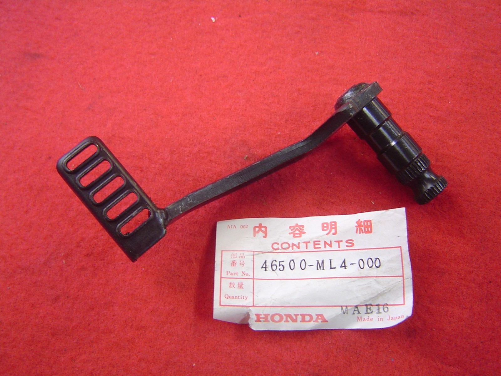 Pédale de frein AR CB450S pièce de rechange pour système de freinage arrière moto Honda 1987