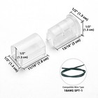 DELight 100Pcs End Caps Termination Caps for 18AWG SPT-1 Wire Zip Cord Lighting — photo 5