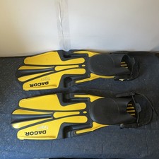 DACOR-Panther Yellow  Black Scuba Diving/Snorkeling Fins Size Regular
