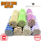 Paper Fancy Drinking Straws 100 Pcs Biodegradable cardboard Straws for Parties