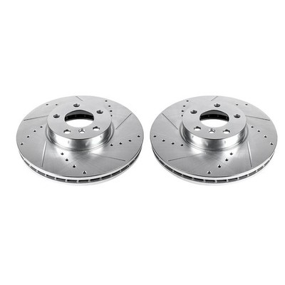 EBR852XPR Powerstop Brake Discs 2-Wheel Set Front for BMW X6 E70 X5 Series 11-19